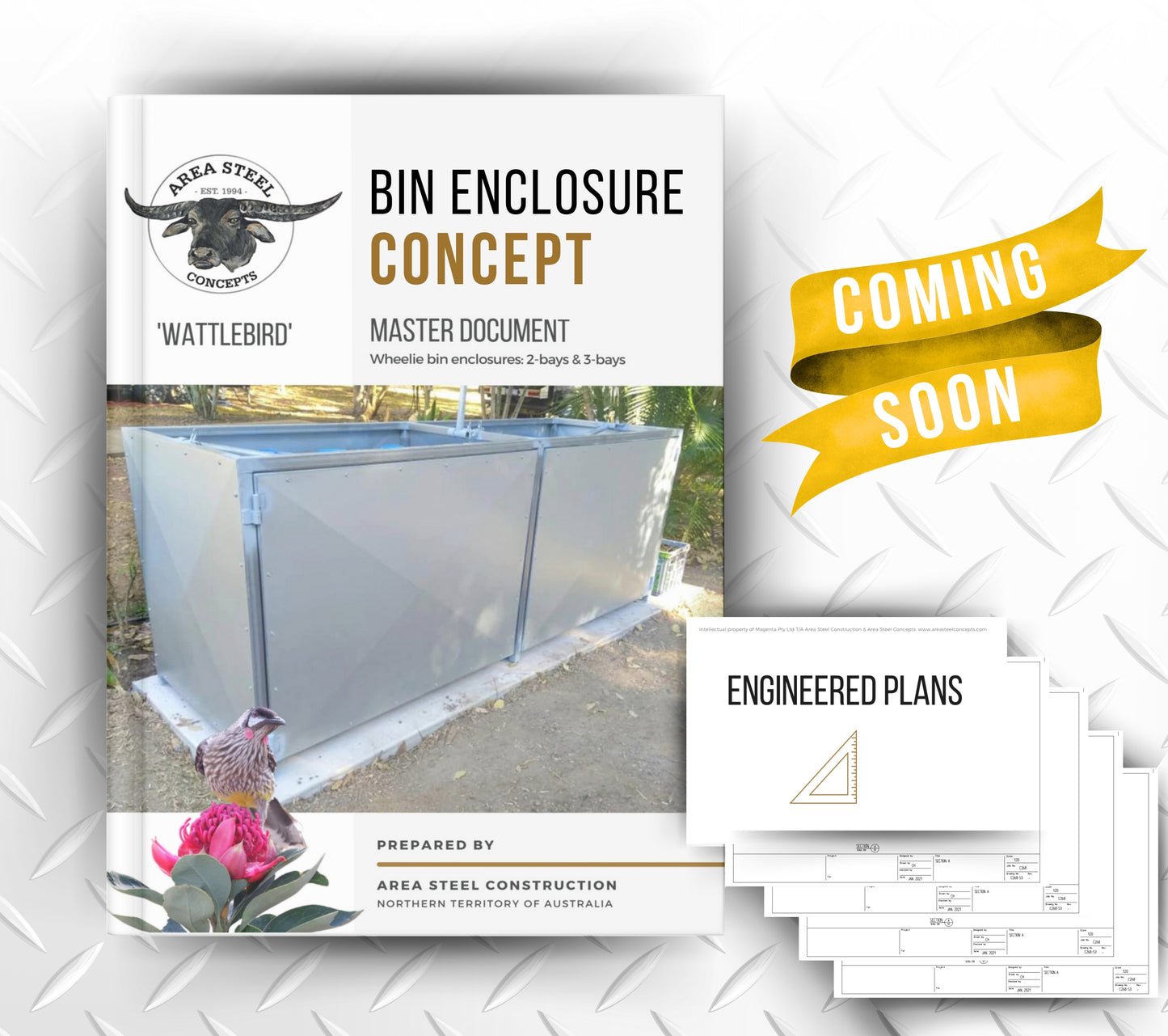 Bin enclosure (3x size options)