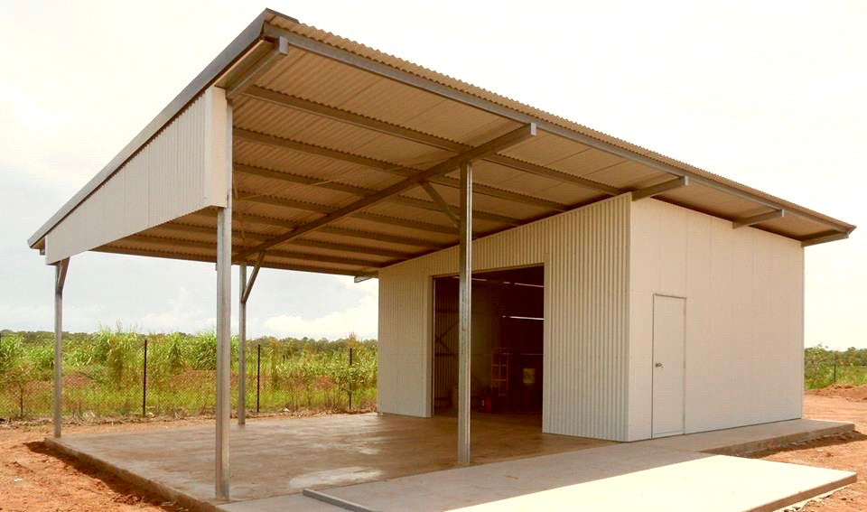 Skillion Roof Shed - 72 Square Metres