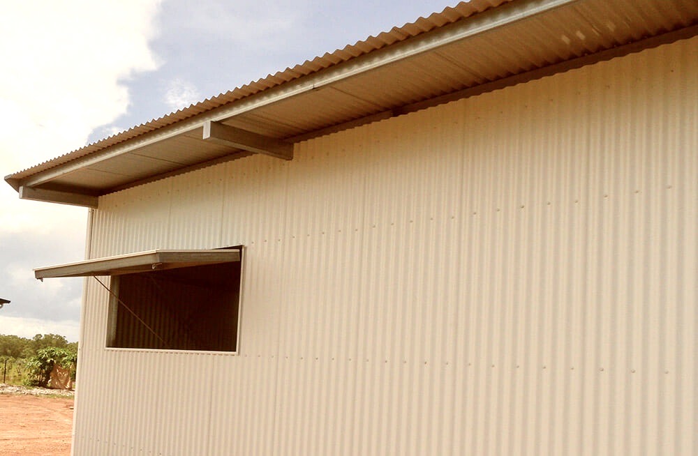 Skillion Roof Shed - 72 Square Metres