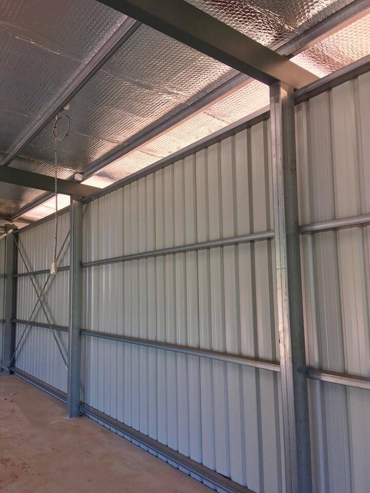 Skillion Roof Shed - 112 Square Metres